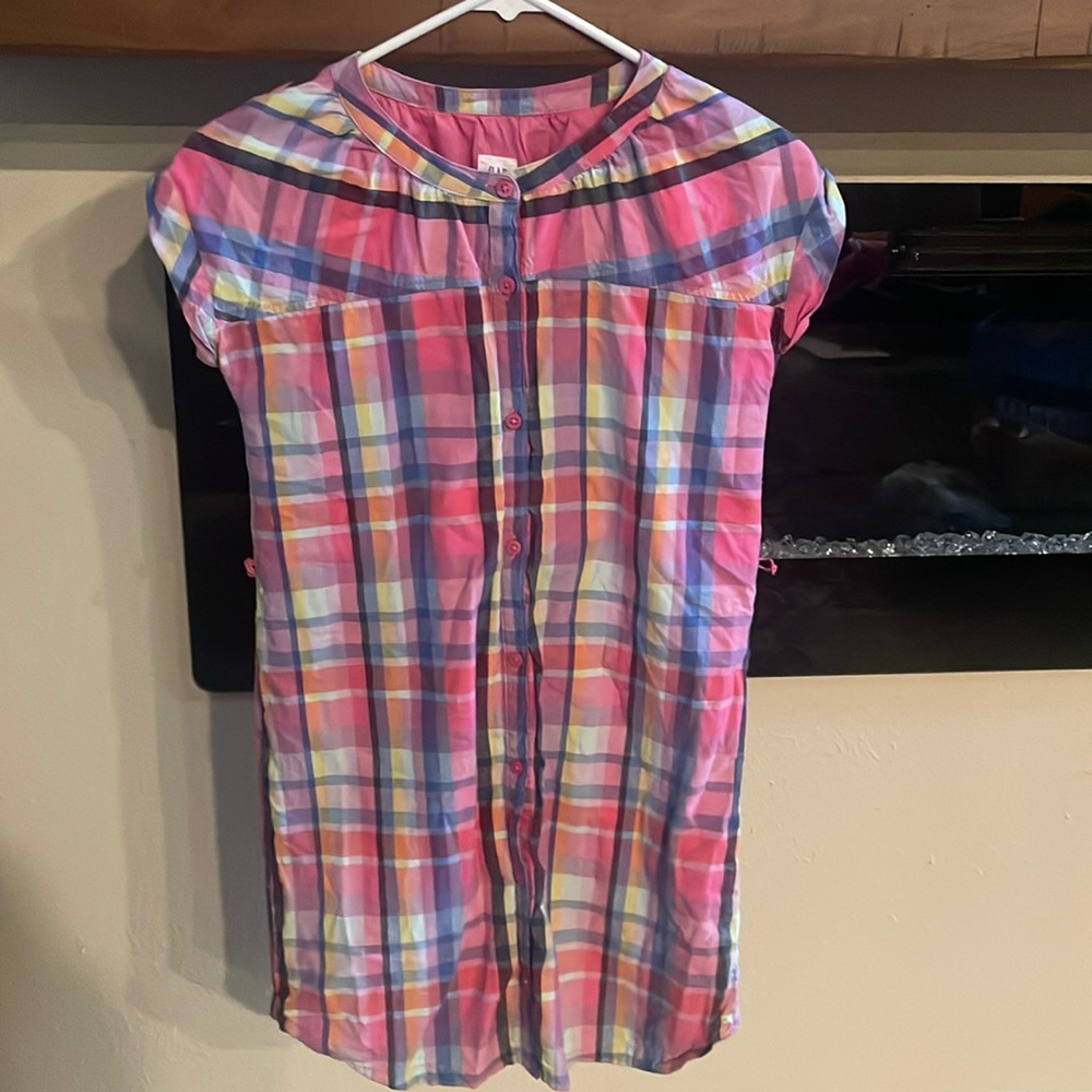 Girl’s Multicolored Plaid Dress